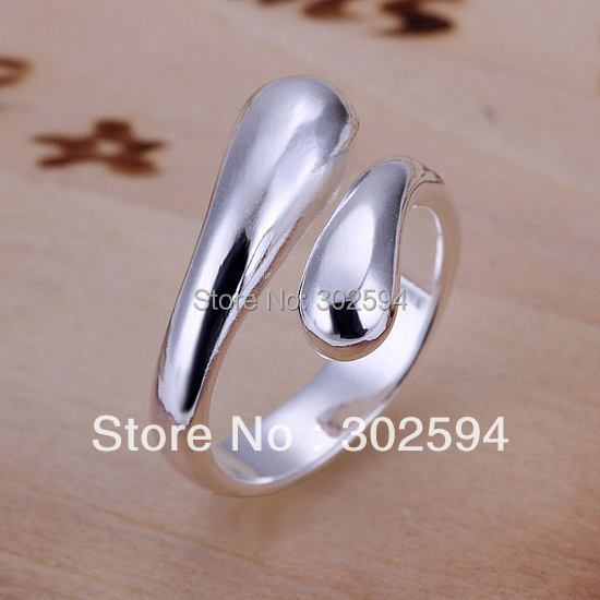 R12 Christmas gift free shipping wholesale jewelry Simple Open 925 silver ring high quality fashion classic