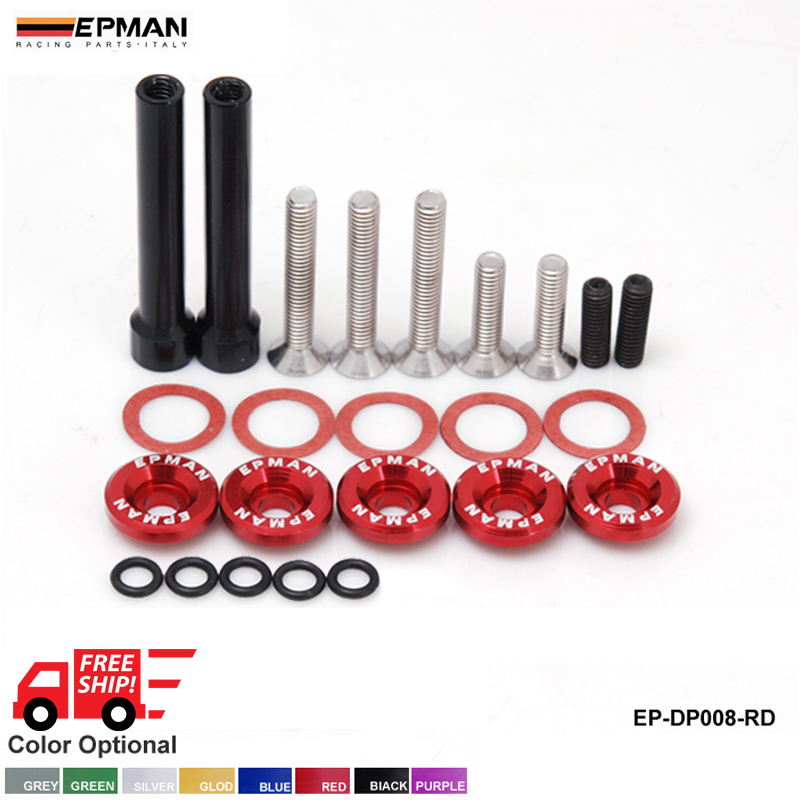 Free Shipping EPMAN Aluminium Valve Cover Washers Kit for Honda D-Series (default is Golden, other color by order) EP-DP008-GL