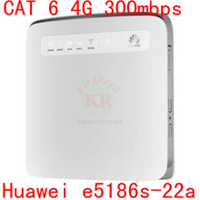 Cat6 LTE 4 g 400 mbps desbloqueado Huawei router wi fi E5186s-22 e5186 LTE FDD 4 g mifi móvel dongle pk E5175 b593 b890 b880 b870