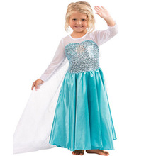 2016 Girls Princess Dress child costume costume for kids elsa costume kids party dresses princess costume child fashion girl