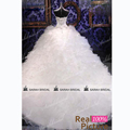 Sweetheart Whiter Ball Gown Wedding Dresses With Luxury Beading 2015 Hot Sale Sparkly Crystal Bride Dresses