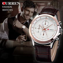 New Fashion CURREN Men Quartz Wristwatch Leather Strap Watch Men Military Watches Business Waterproof Watch MN4704
