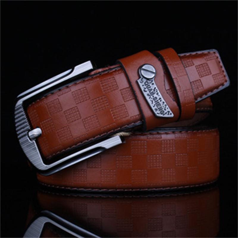 2016 New Mens Fashion Belts 120cm Leisure Business Casual Wild High Grade Luxury Pure Leather Antique
