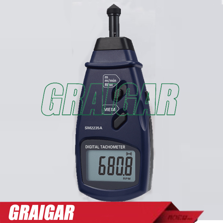 Contact tachometer Surface spped meter SM2235A High Resolution RPM Auto Ranging