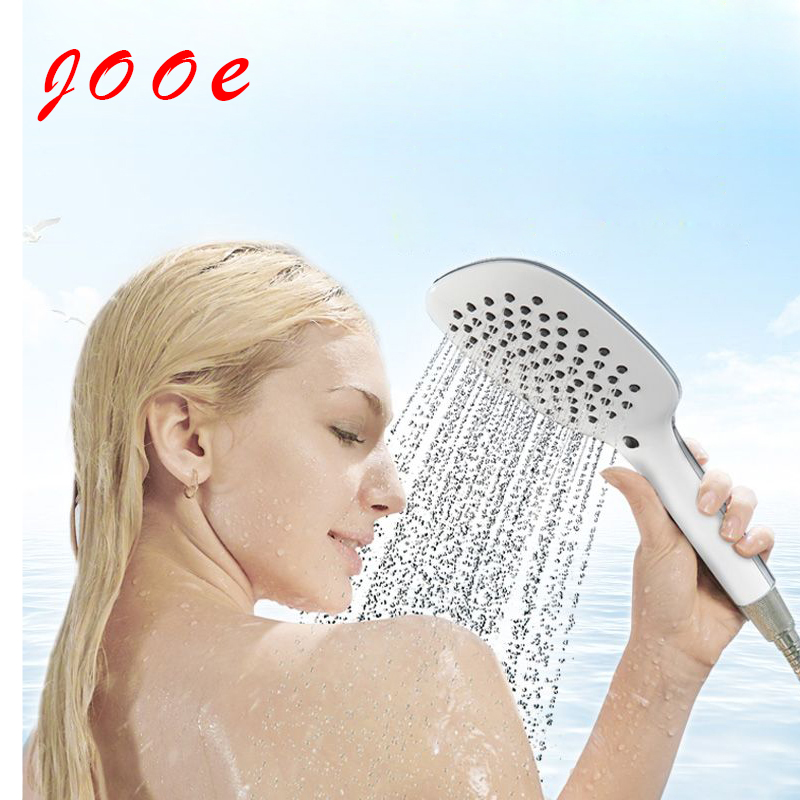 Jooe Chrome handheld water saving shower head ABS with switch bathroom accessories rain showerhead ducha chuveiros para banheiro Jooe Chrome handheld water saving shower head ABS with switch bathroom accessories rain showerhead ducha chuveiros para banheiro