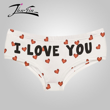 emoji love white Sexy Panites 2016 hot sale 3D Print Women underwear lady briefs lingerie