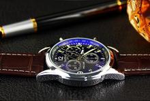 2015 New Design Casual Quartz watch men Luxury Watches Blue Ray Glass Dial Wristwatch Dropship Faux