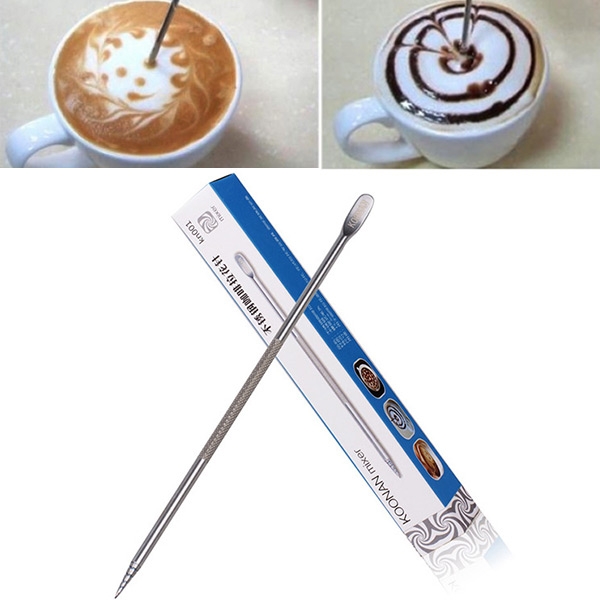 Barista Coffee Cappuccino Latte Decorating Art Pen Household Kitchen Cafe Tool Free Shipping