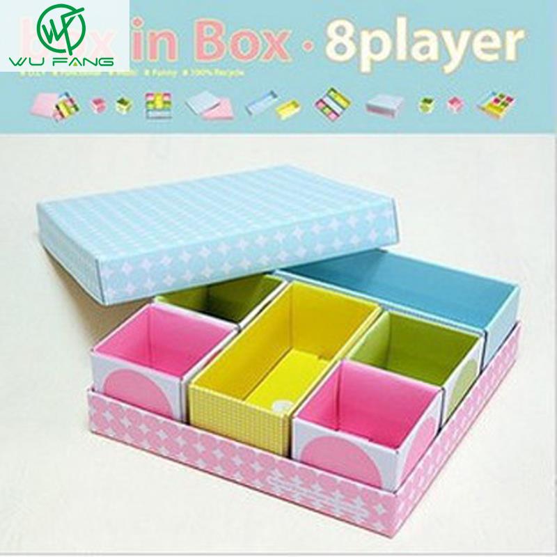 18.5*18.5*5.8CM Paint paper tray box in box 6playe...