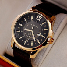 2014 Hot Sale Men’s Casual Watch Curren 8123 Luxury brand quartz Watches leather strap Sports Waterproof Quartz watch