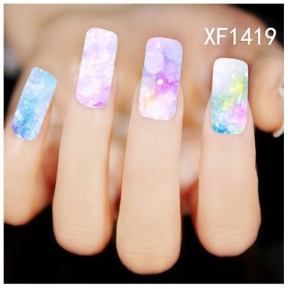 Heat The beautiful flowers Manicure watermark design fashion Sticker Decal Sticker nail polish free shipping xf1413