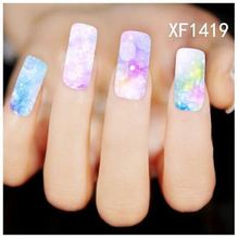 Heat The beautiful flowers Manicure watermark design fashion Sticker Decal Sticker nail polish free shipping xf1413