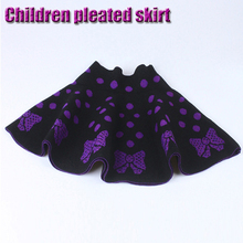 Hot Sale Children Girl Pleated Skirts Sundress All Fit Tutu Skirt Purple Back Color Girls Clothing Short Skirts Faldas Ball Gown