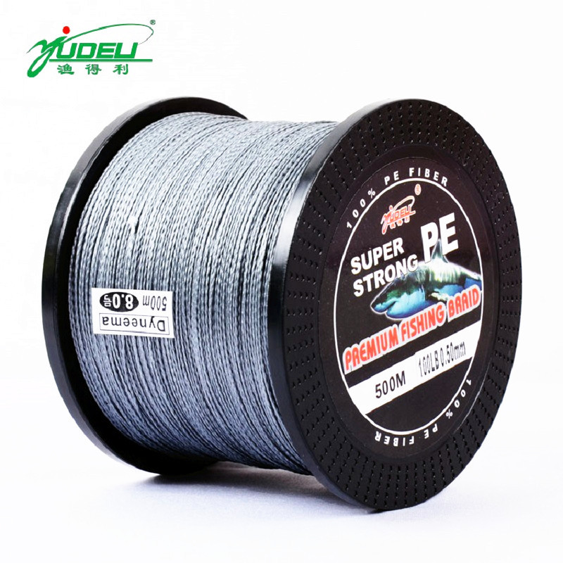 Pro Super Strong 500M 10-100LB PE Fishing Line PE Material Carp Fish Lure Line 0.1-0.5mm Dia. Powerful Fishing Tackle 6 Colors