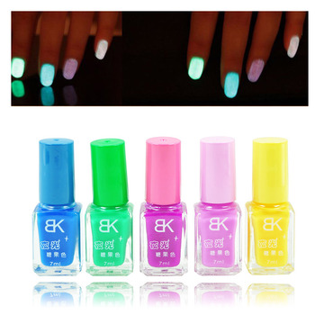 5 шт. конфеты цвета лаков для ногтей флуоресцентная световой неон светиться в темноте лаком ногтей лак эмаль