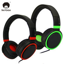 Rockpapa OV982 Stereo Adjustable Foldable Headphones with Microphone