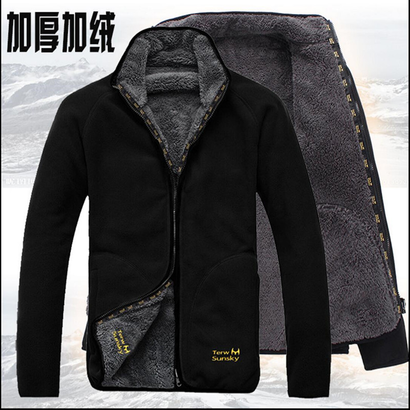 Free Shipping-2016 NEW Men Winter Terwsunsky Outdoor Double Side Fleece Clothing Thickening Outdoor Jacket Liner TR005 Free Shipping-2016 NEW Men Winter Terwsunsky Outdoor Double Side Fleece Clothing Thickening Outdoor Jacket Liner TR005