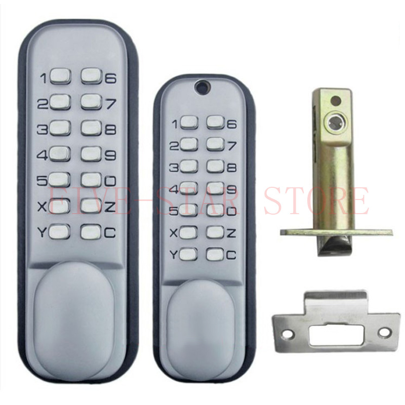free shipping double password keypads interior wooden door lock security mechanical lock keyless digital code locks