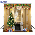 Kate Night Of New Year Photography Backgrounds Christmas Photo Backdrops Christmas Tree Gifts camera fotografica digital