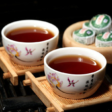 Lotus Leaf Flavors Mini Ripe Pu Er Menghai Brand Traditional Chinese Medicine Burn Fat Personal Care