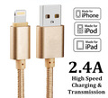 1 5M Luxury Metal Braided Mobile Phone Cables Charging USB Cable Charger Data For iPhone 5