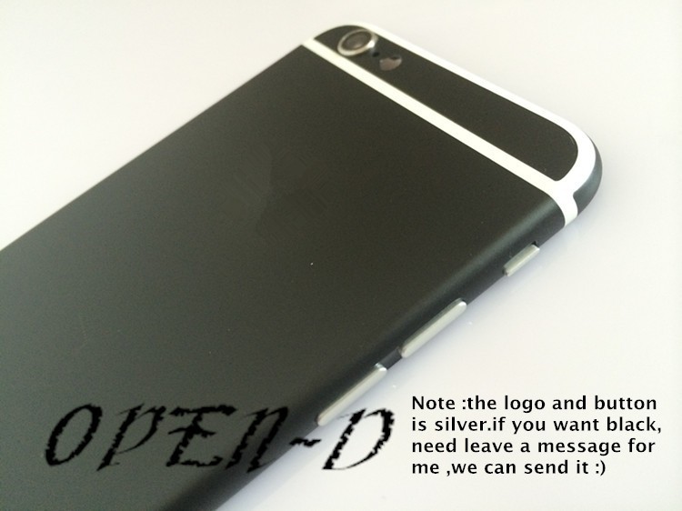 iphone 6 black houisng with white strip color 07