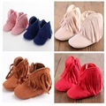 Fashion New Baby Girl Shoes First Walkers For 0 2 Years Old Solid Cotton Fringe Baby