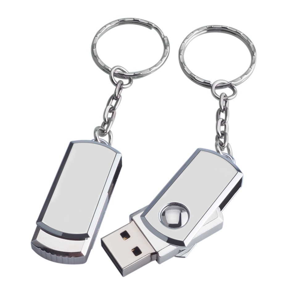 Mini Metal USB Flash Drives Key Chain USB 2.0 Pen Drive 16GB