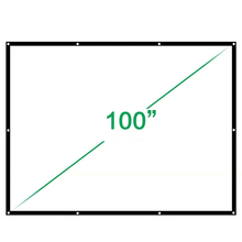 Low Price HD Projection Screen Fabric 100 Inch Diagonal 16:9 Wall Mount Front Projector Screen Suit For Home Cinema Theater