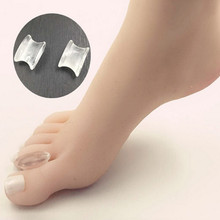 1Pair Silicone Gel foot fingers Toe Separator thumb valgus protector Bunion adjuster Hallux Valgus Guard feet