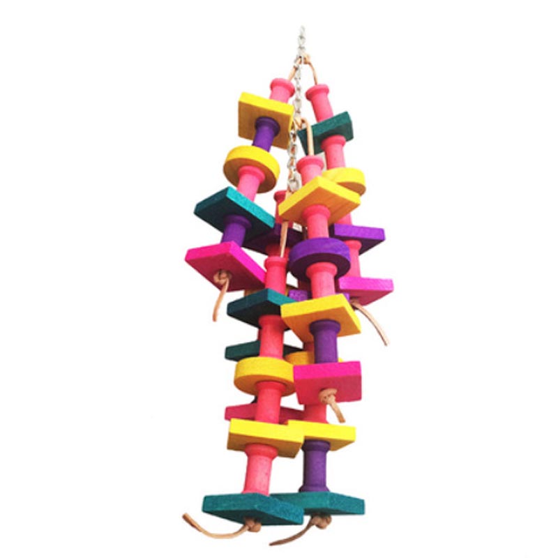 New Arrival Wooden Hanging Chew toy Cage Accessori...