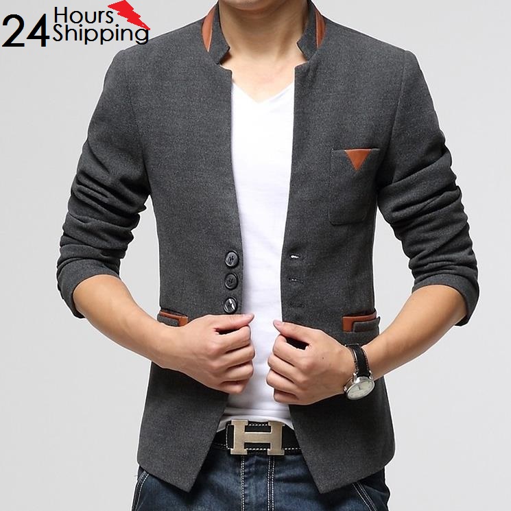New Autumn Winter Top Quality Men’s Woolen Single Button Casual Blazer ,Men’s Business Slim Jacket Coat ,SIZE M-2XL ,T2798