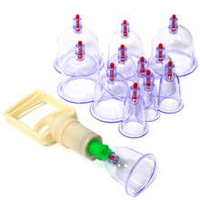 2015 New Chinese Medical Health Care Relaxation 12 cups Vacuum Body Cupping Set Portable Massage Therapy