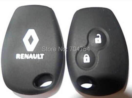 silicone car key case for Renault 2 button Clio Scenic Megane Duster Sandero Captur Twingo Modus