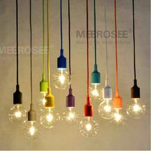 Colorful E27 Socket Pendant Light Suspension Drop Lamp Modern Vintage Edison Bulbs Bar Restaurant Muuto Bulbs not included