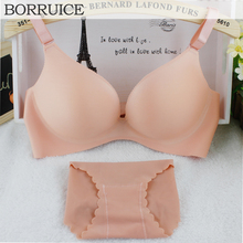 BORRUICE Sexy Women Bra Set Vs Secret Adjustment Seamless Underwear Bra Set Plus Size C Cup Lingerie Push Up Bra And Panty Set