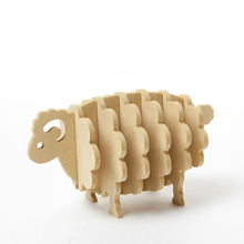 Cute Ram with Non-slip Wooden Coasters – Handmade