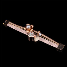 2016 Free shipping hot sale pearl pendant bracelet watches women digital watch relogio masculino quartz Watch