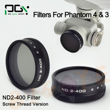 2016 NEW PGY Camera Lens Filter ND2-400 Filter for DJI Phantom 4 DJI Phantom 3 Professional Advanced