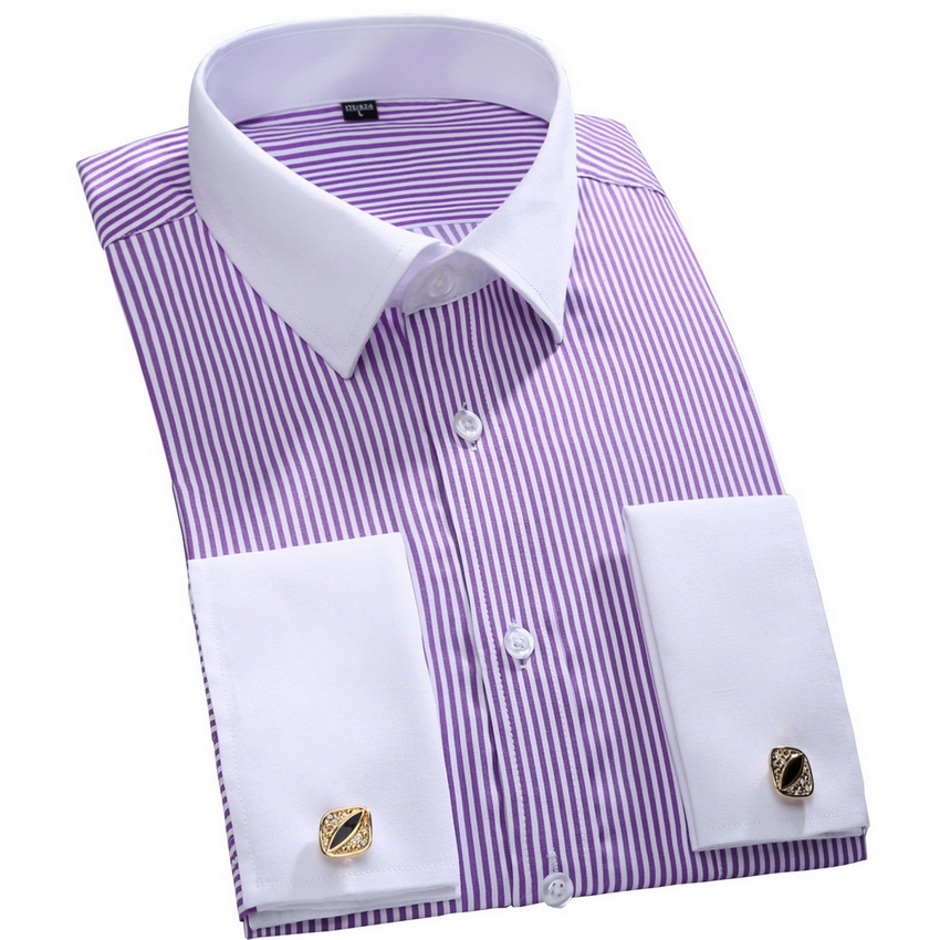mens formal shirts with cufflinks