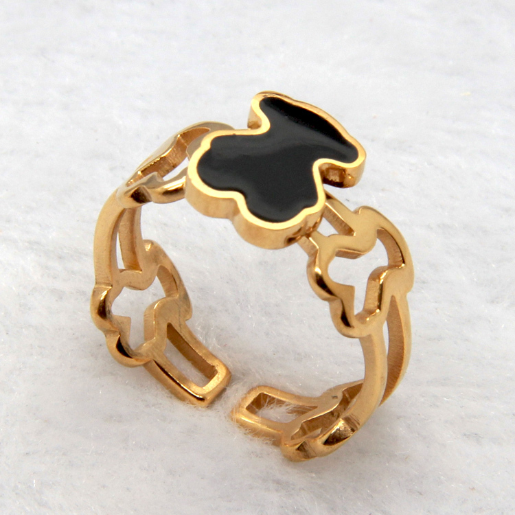 2015 Lovely Bear Ring Brand Love New High Quality Enamel Rings Jewelry For Women Girl