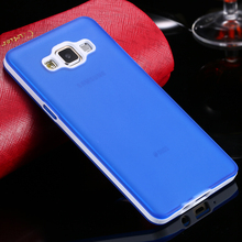 2 in 1 Combo A5 Case Slim Blue Top Quality Silicone Case For Samsung Galaxy A5 A500 Soft TPU Case Flexible Phone Back Cover Bags