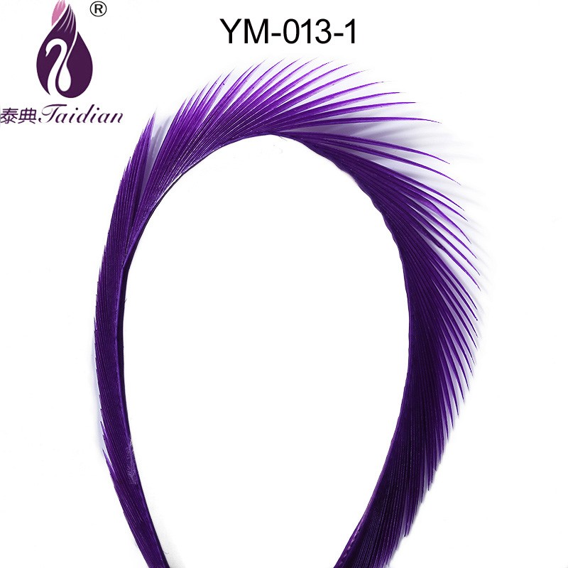 natural dyed goose feather ribbion trimming plumage fringe ym-013-1#(2)