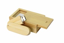 Free shipping 32GB Wood rotation u disk USB 2.0 Flash pen drive memory card car key + Free wooden box