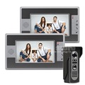 DIYSECUR Wired 7 inch Color Video Door Phone Intercom Doorbell Home Security Waterproof IR Night Vision