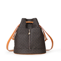 Trendy New Bucket Bag Women Geometric Pattern Large Capacity Drawstring Three purpose Bag Backpack Shoulder Bag