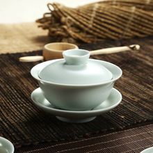 Do Promotion Tureen Ruyao Gaiwan Chinese Porcelain Tea Pot Tea Set Bone China Tea and Coffee