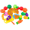 24 Pcs Set Kids Kitchen set Toys Plastic Fruit Vegetable Kitchen Cutting Toys Early Development Education