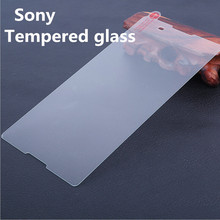 Factory wholesale Tempered glass screen protector For Sony Xperia C3 E4 M2 M4 T2 T3 Z Z1 Z2 Z3 Z4 Mini toughened protective film