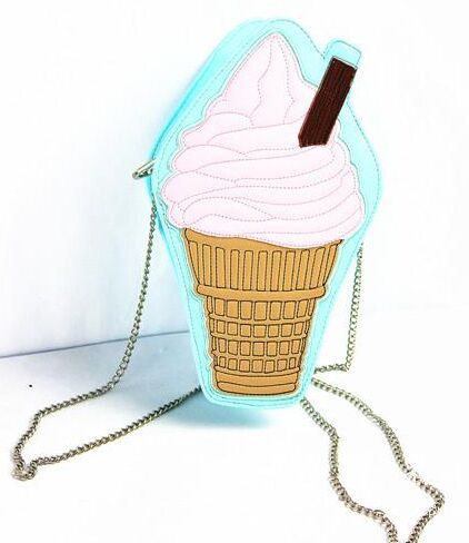 Cute Lolita ice cream chain satchel small fresh Lolita favorite cake shape single shoulder bag exclusive
